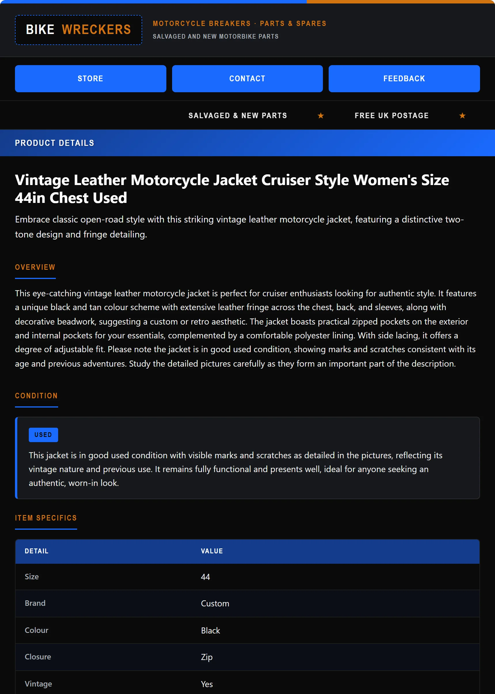 The new listing template — clean, compliant and consistent across the catalogue